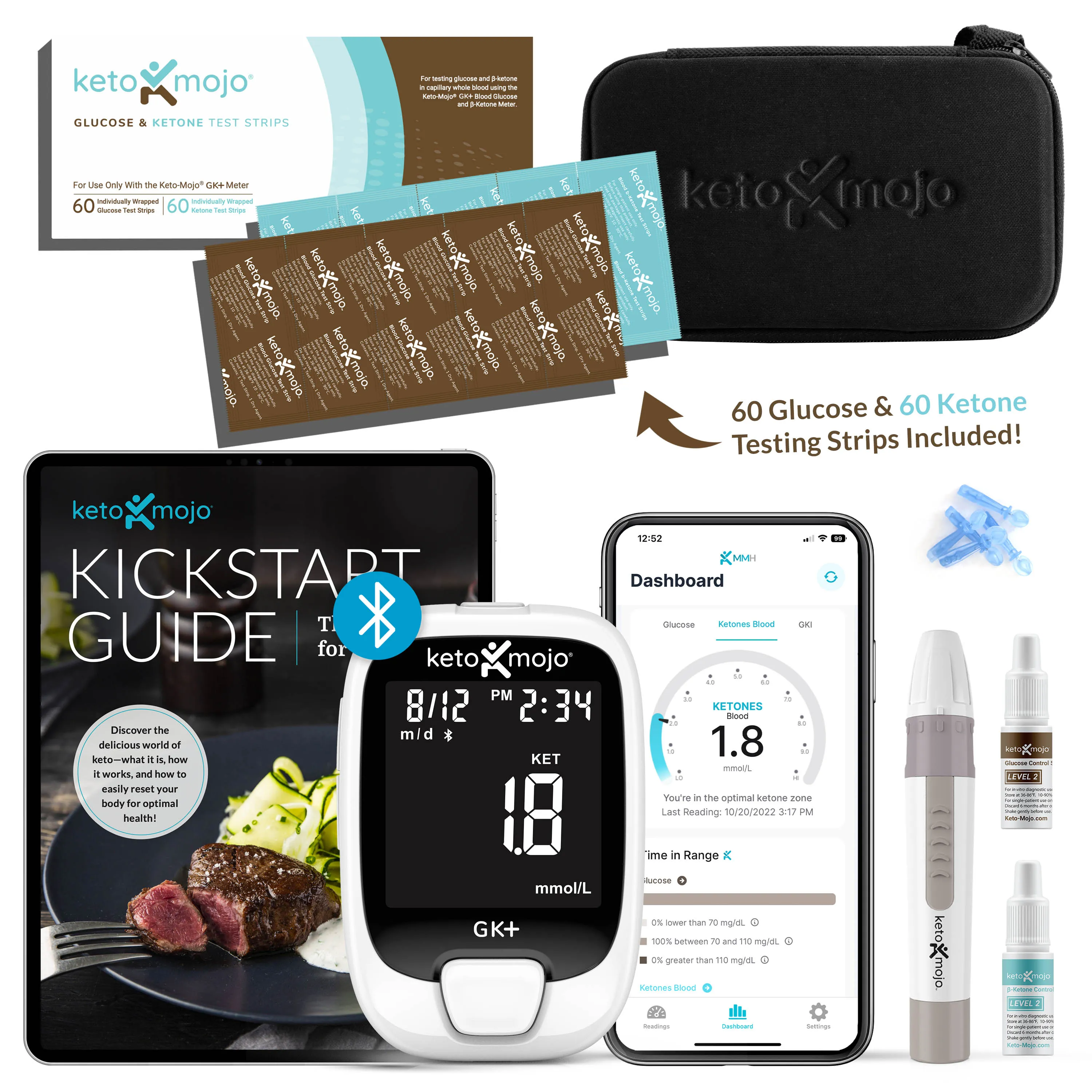 GK  Blood Glucose & Ketone Meter Kit - PROMO BUNDLE