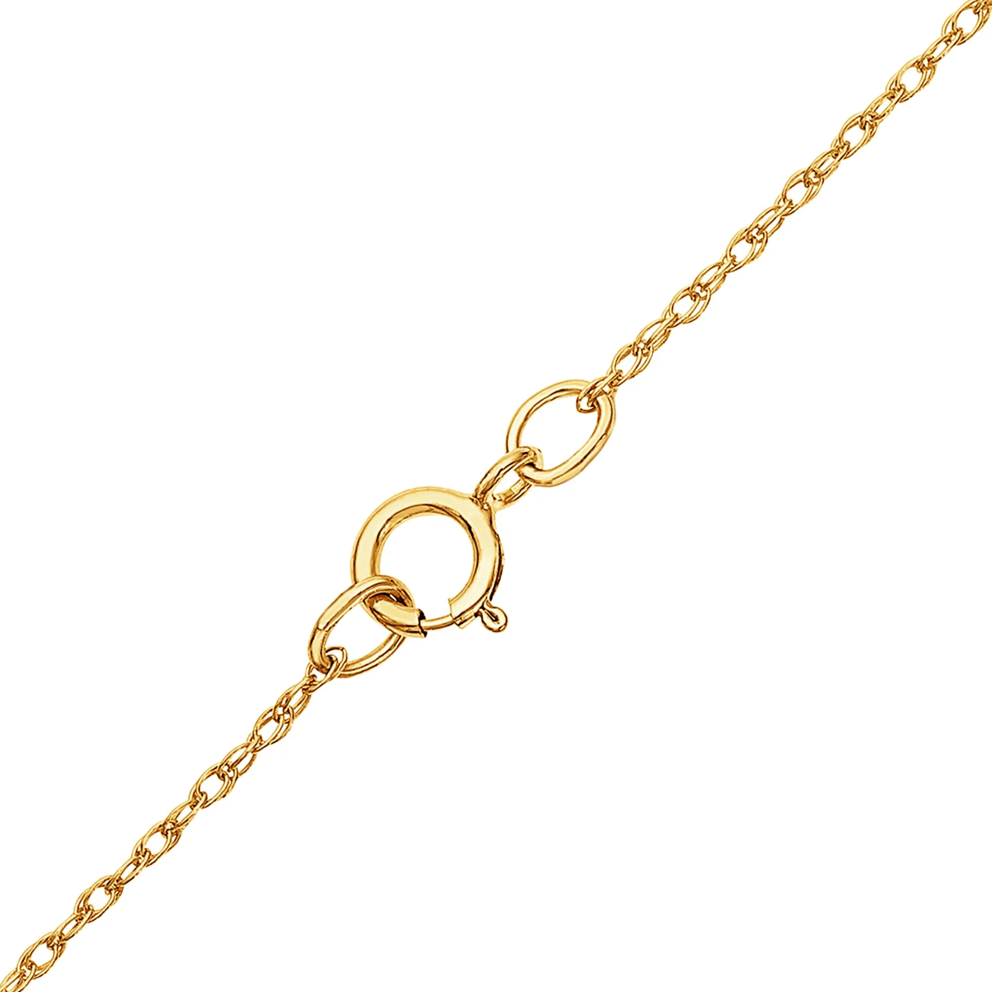 Hello Kitty 10K Yellow Gold Necklace With Enamel Bow