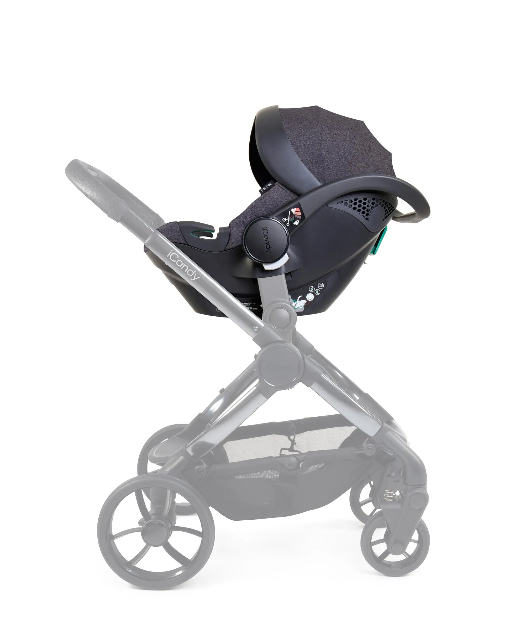 iCandy Peach 7 Complete Pushchair Bundle with Cocoon Car Seat - Biscotti/Black