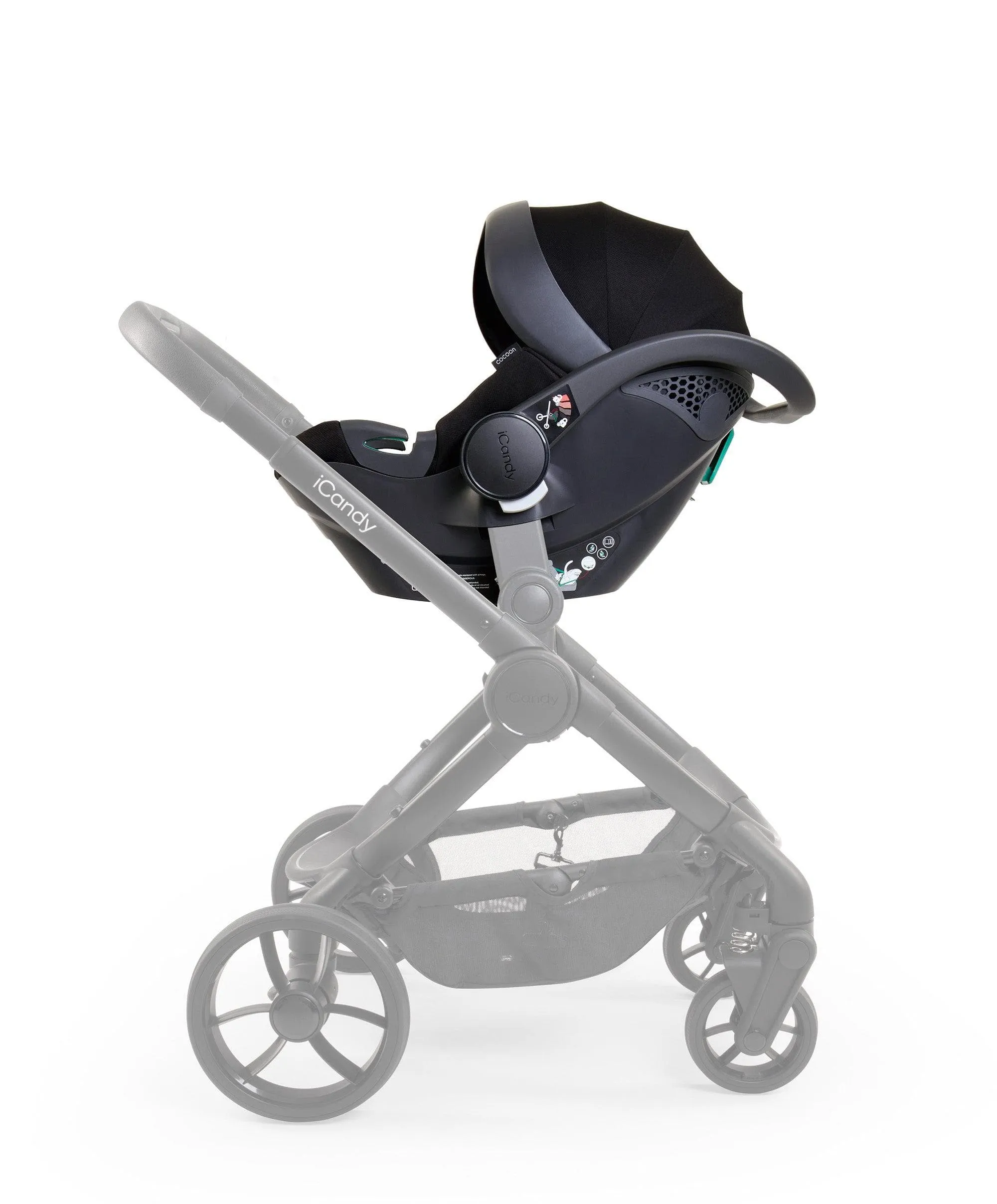 iCandy Peach 7 Complete Pushchair Bundle with Cocoon Car Seat - Black
