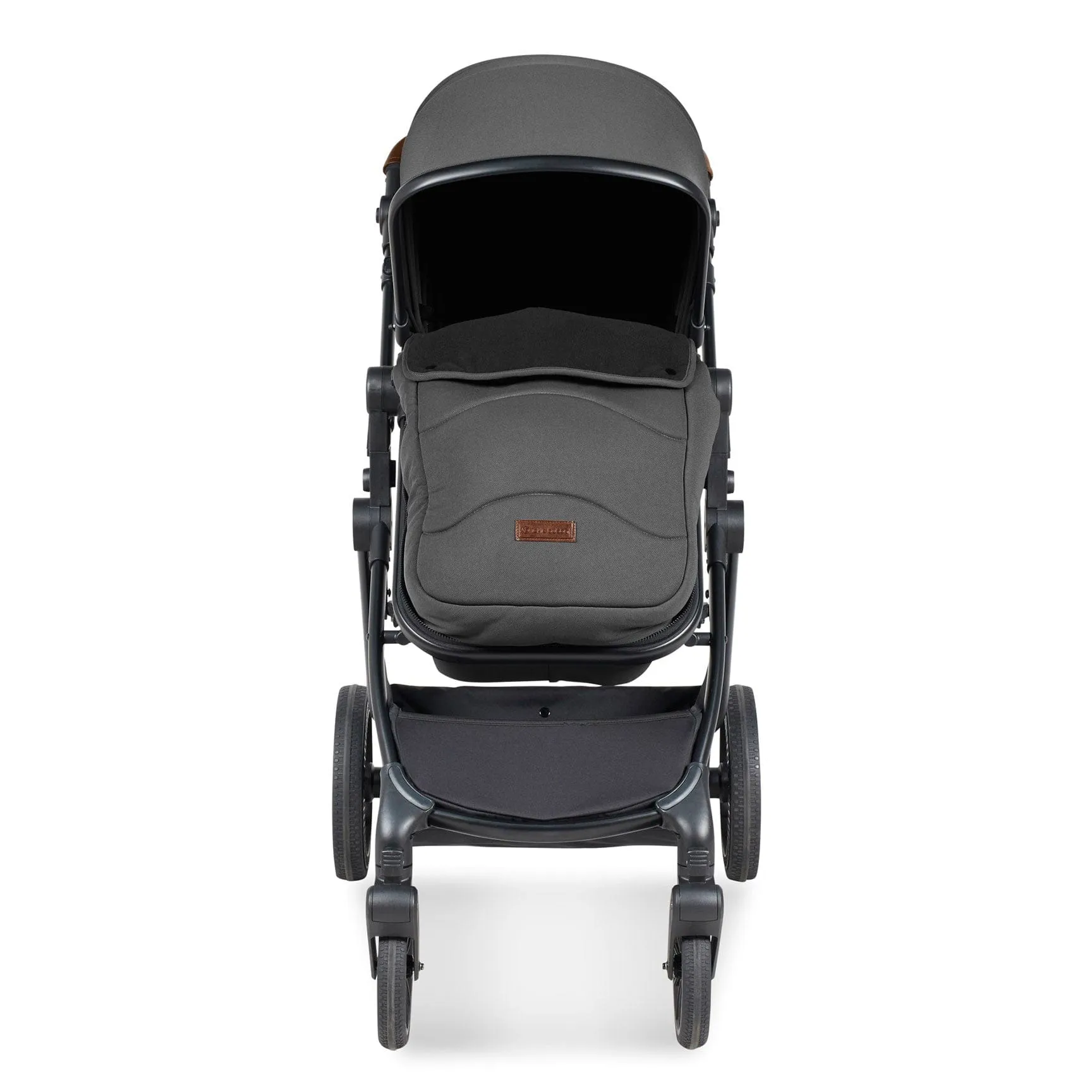 Ickle Bubba Cosmo All-in-One I-Size Travel System with Isofix Base in Black/Graphite Grey