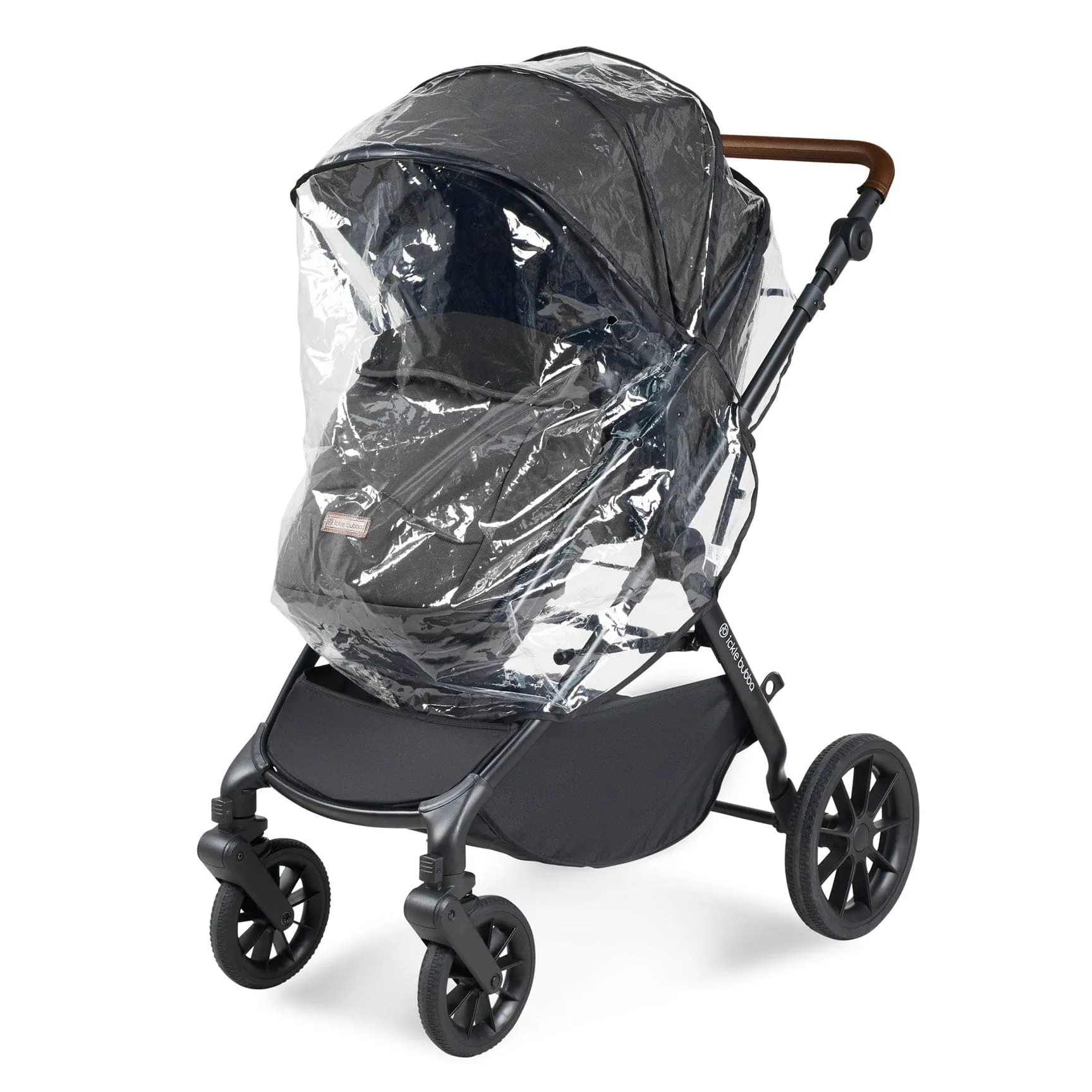 Ickle Bubba Cosmo All-in-One I-Size Travel System with Isofix Base in Black/Graphite Grey