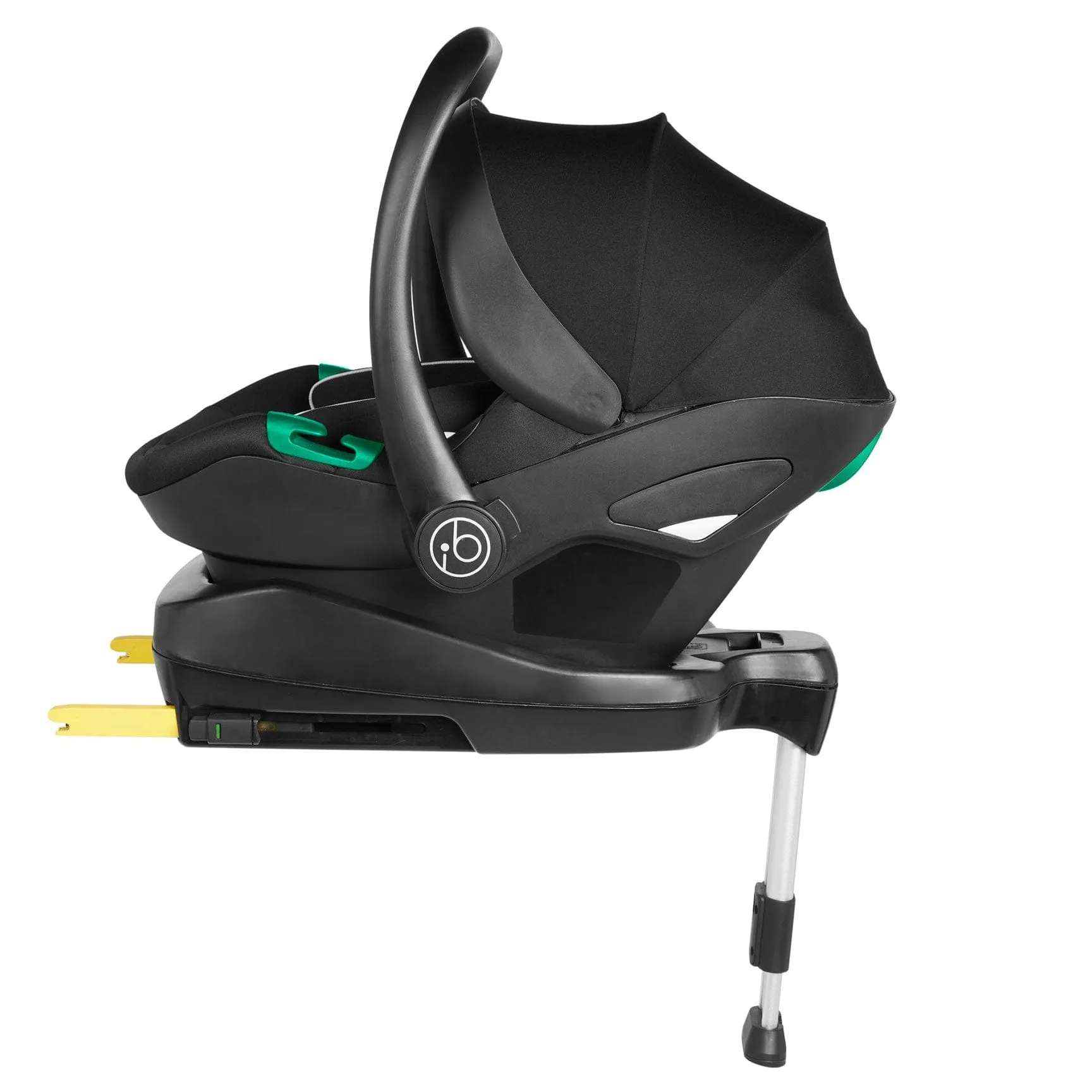Ickle Bubba Cosmo All-in-One I-Size Travel System with Isofix Base in Black/Graphite Grey