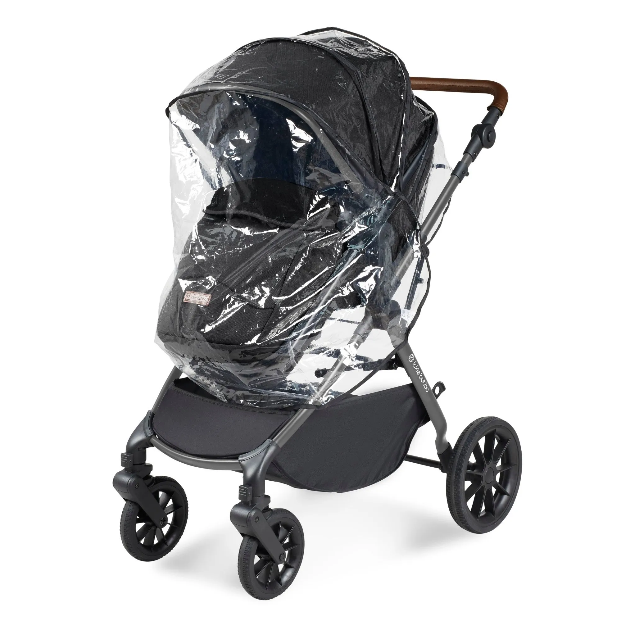 Ickle Bubba Cosmo All-in-One I-Size Travel System With Isofix Base (Stratus) Black