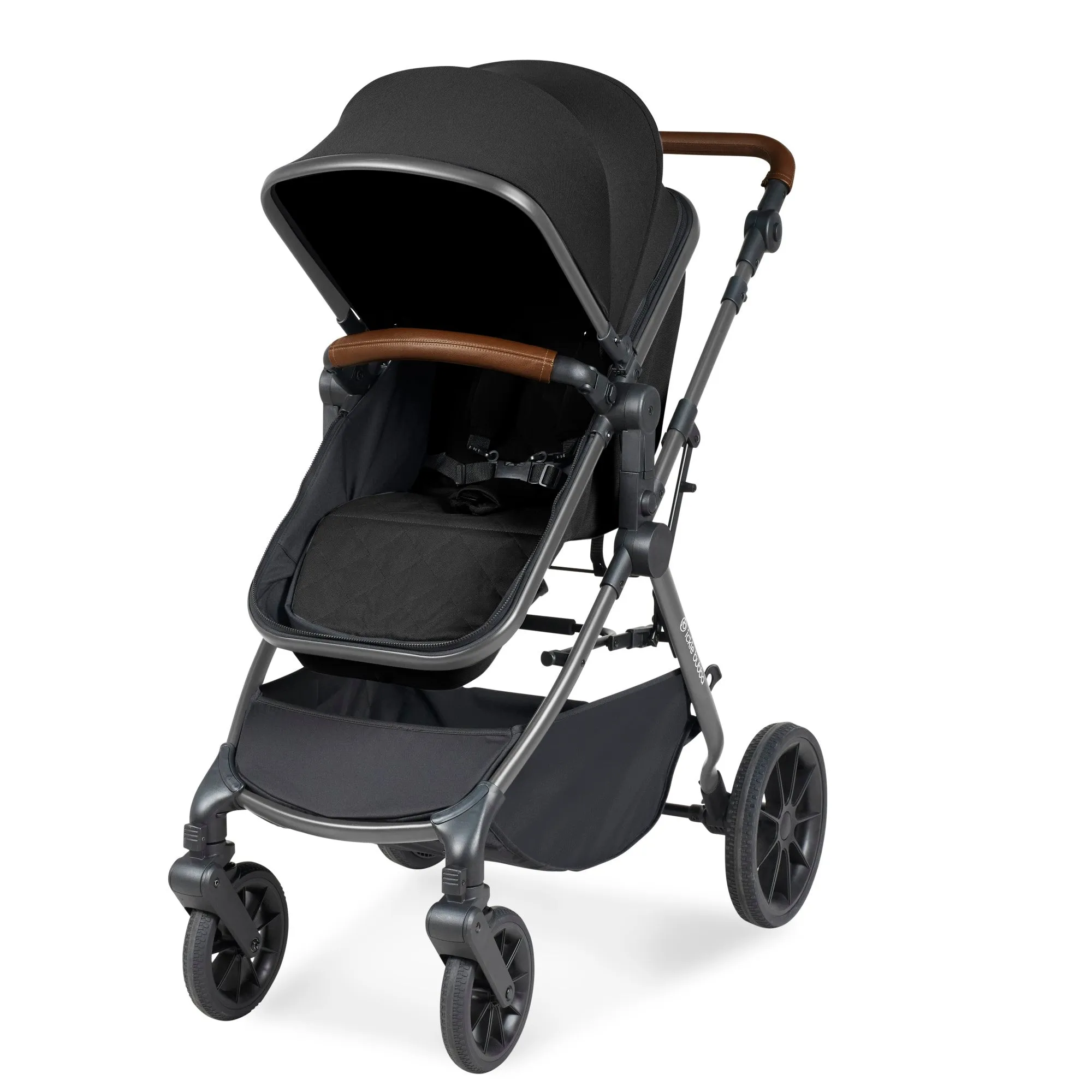 Ickle Bubba Cosmo All-in-One I-Size Travel System With Isofix Base (Stratus) Black
