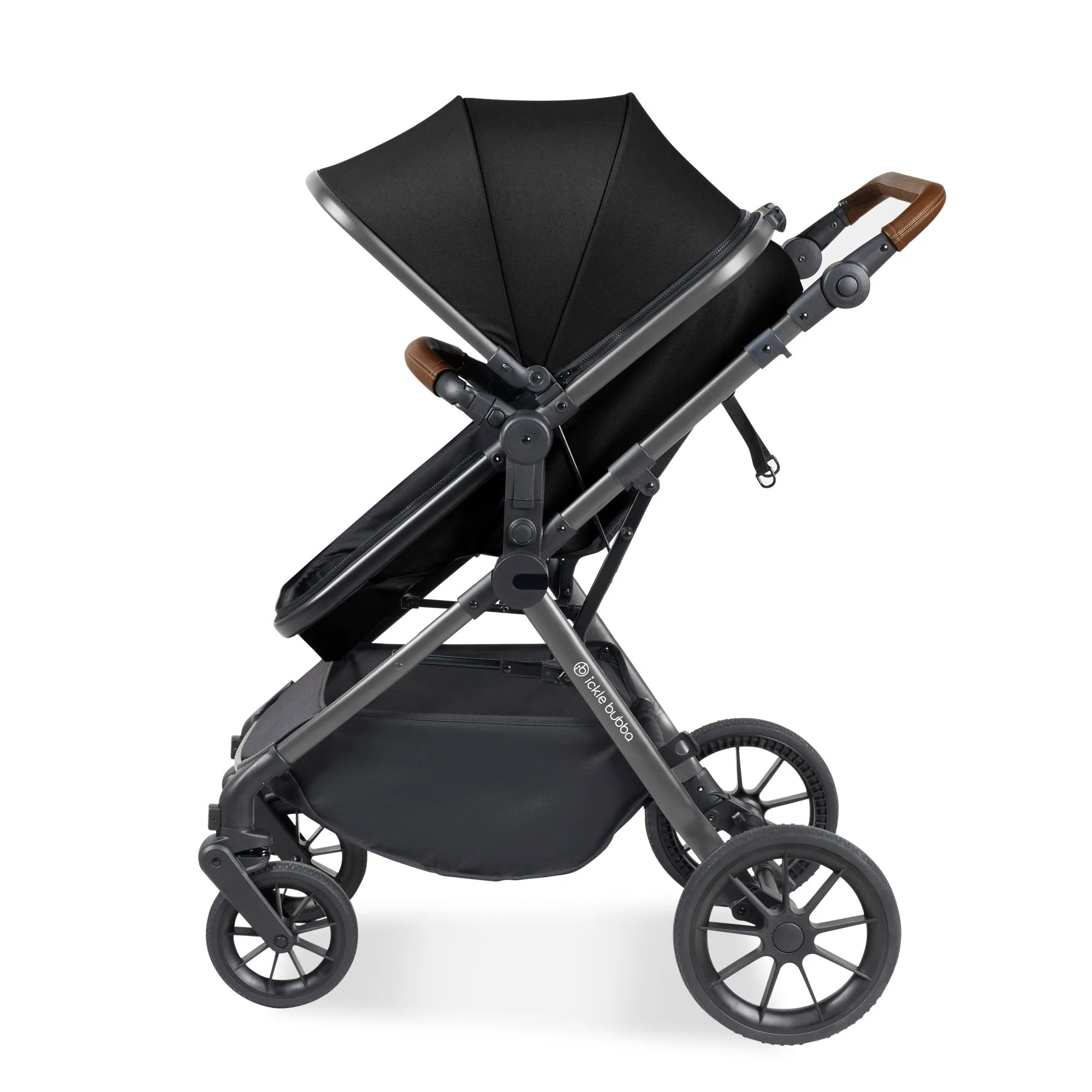 Ickle Bubba Cosmo All-in-One I-Size Travel System With Isofix Base (Stratus) Black