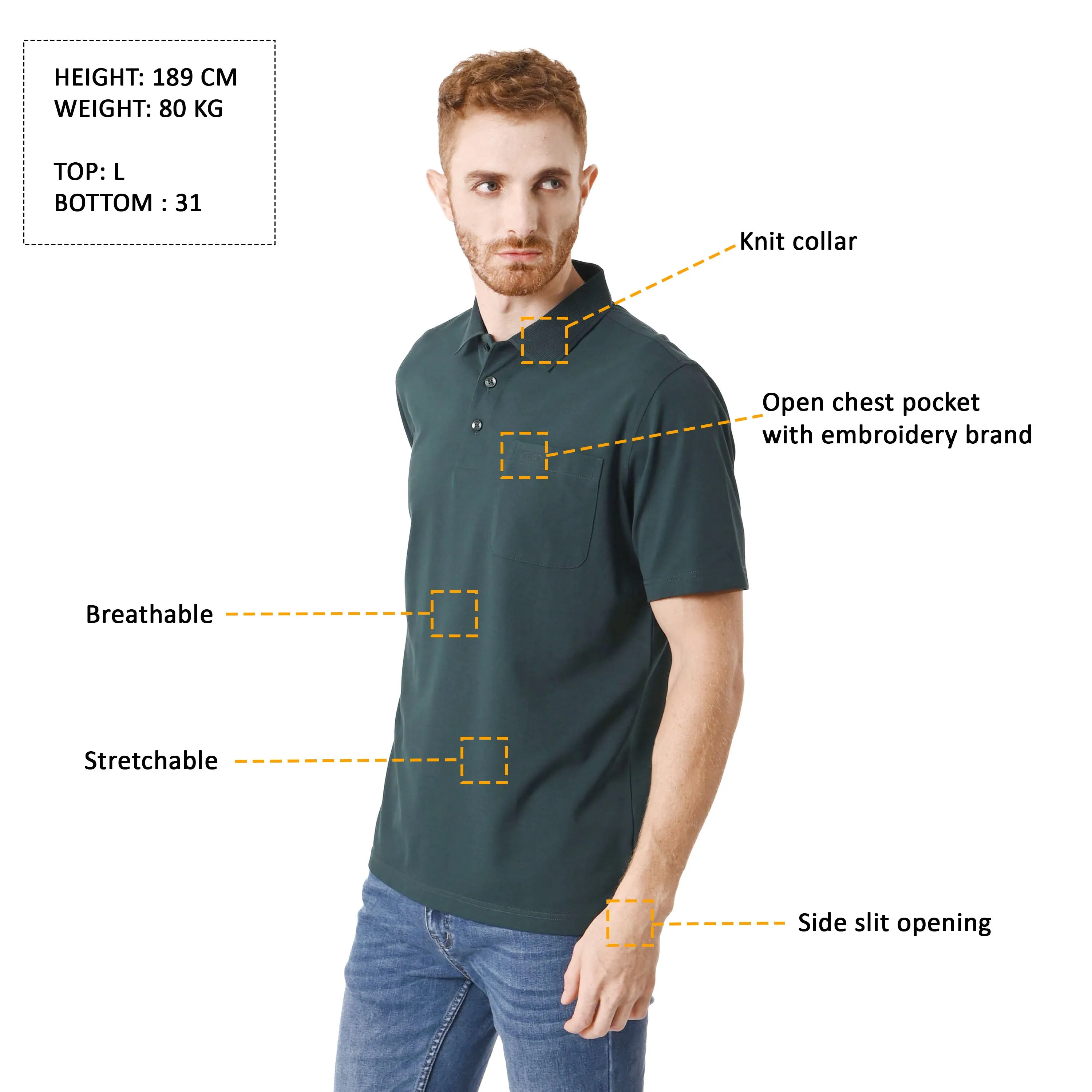 IDEXER MENS POLO T-SHIRT [REGULAR FIT] ID0250/ID0251