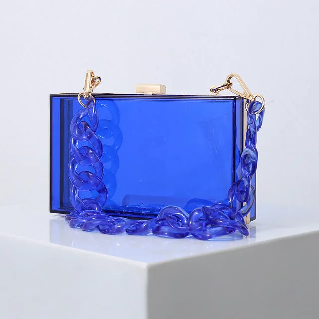 Jellybean Chain Clutch Handbag