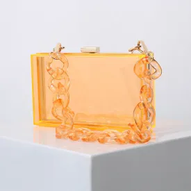 Jellybean Chain Clutch Handbag
