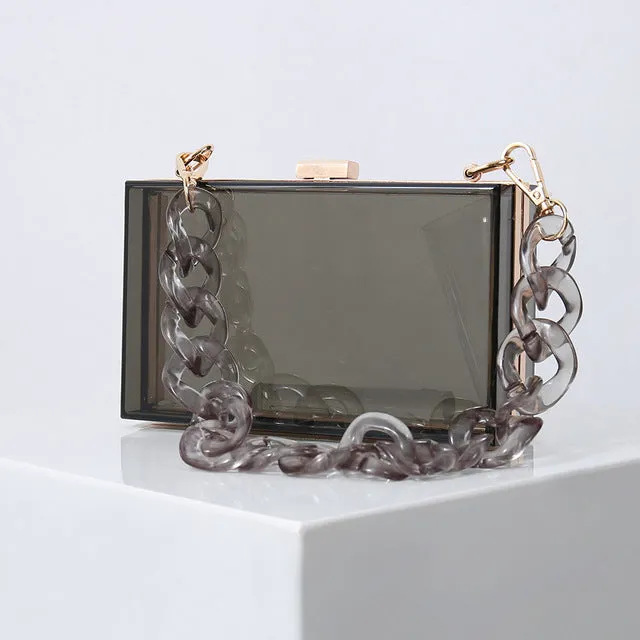 Jellybean Chain Clutch Handbag