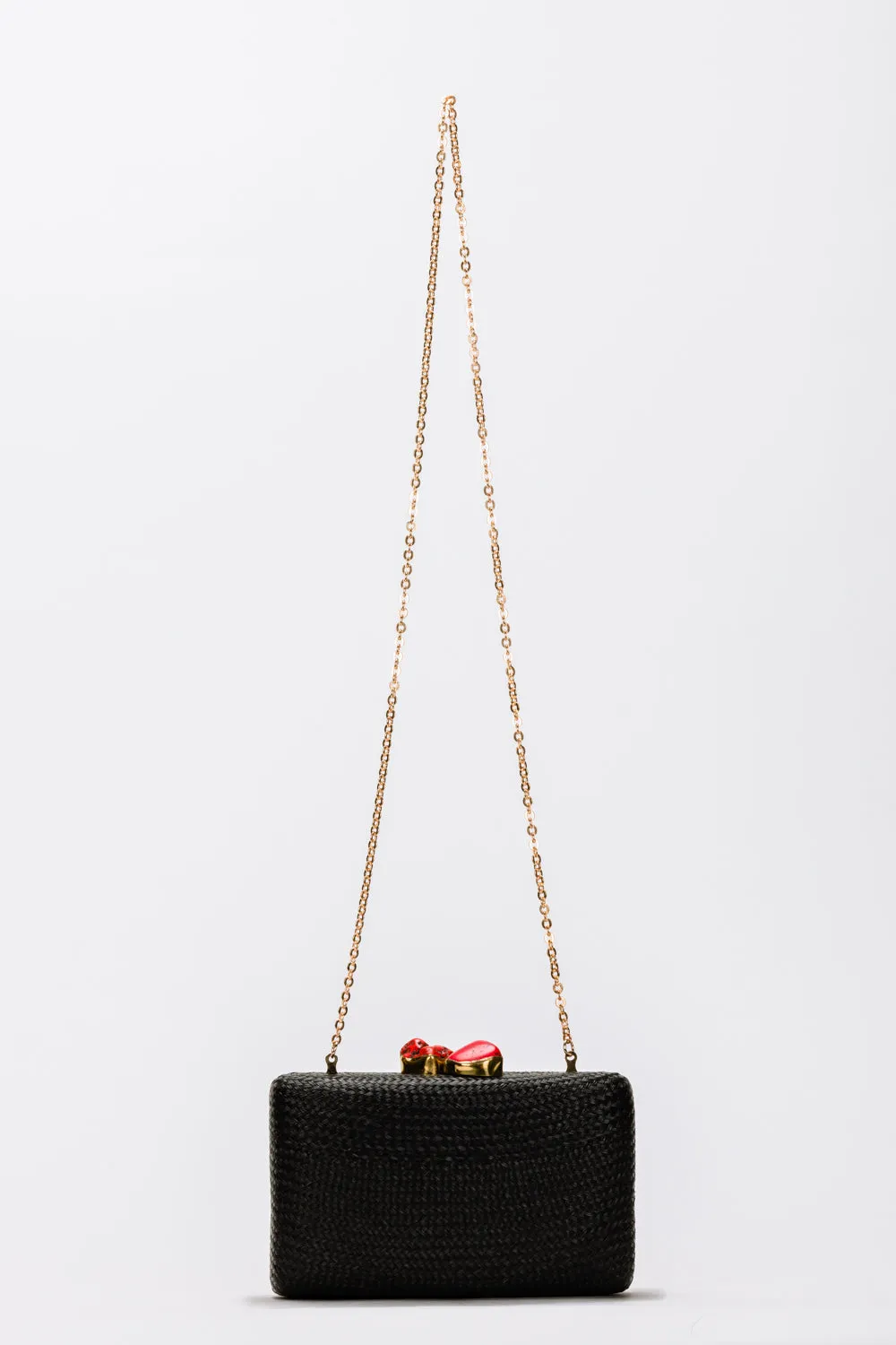 Jen clutch with red stone