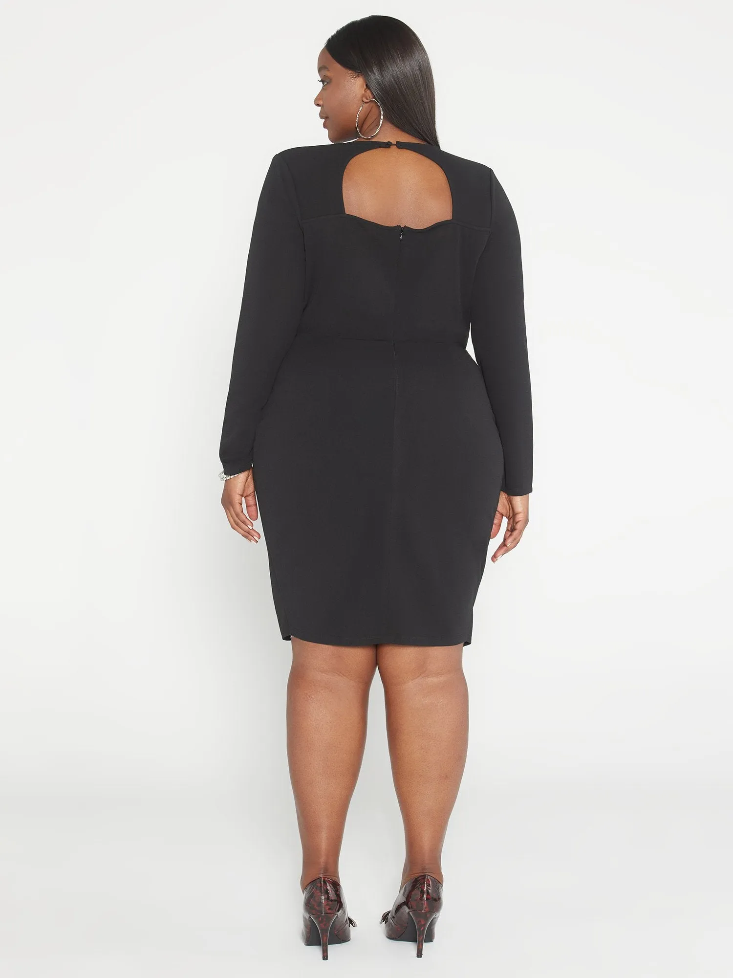 Jenna Tie Front Faux Wrap Dress