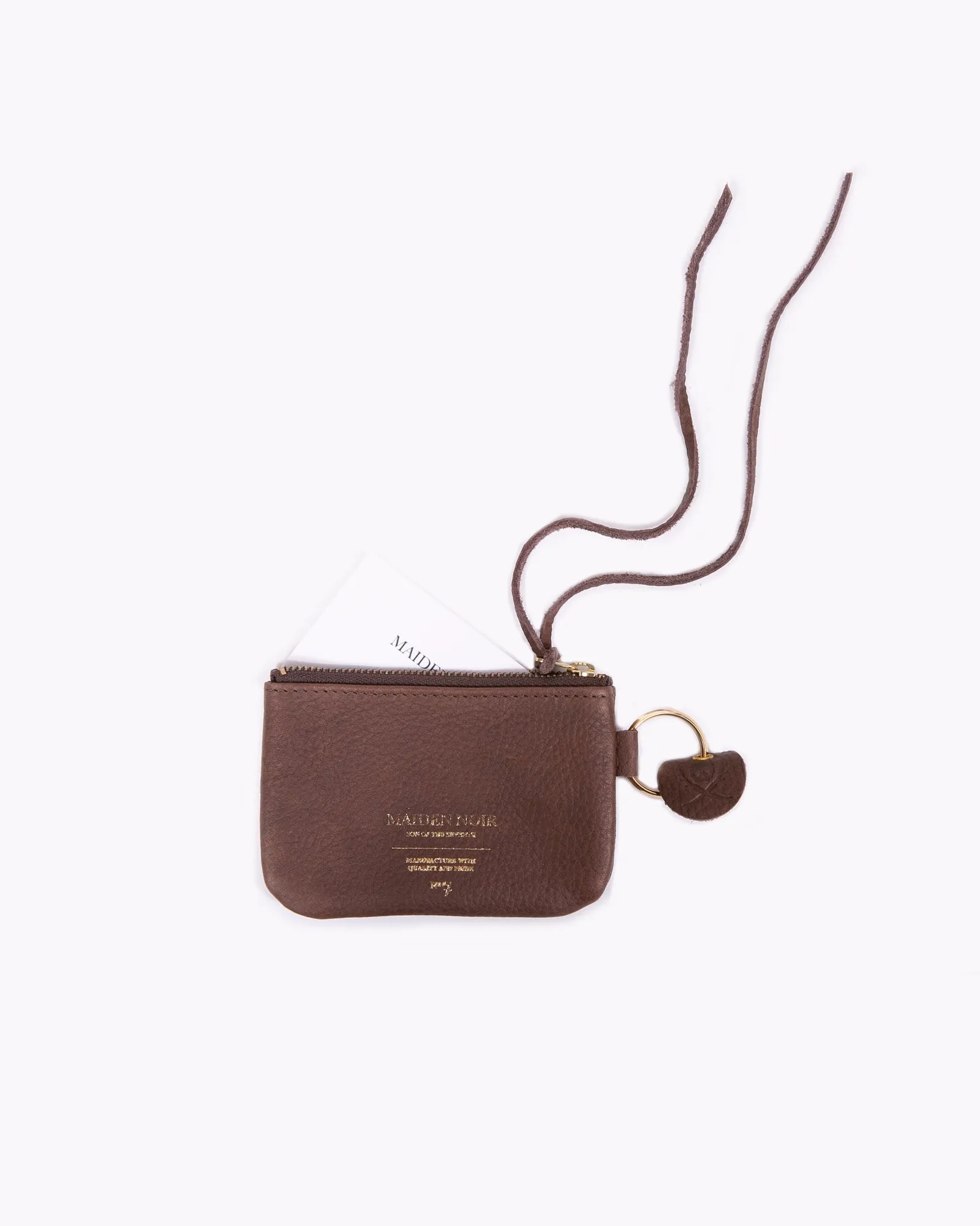 Leather Coin Purse - Dark Brown