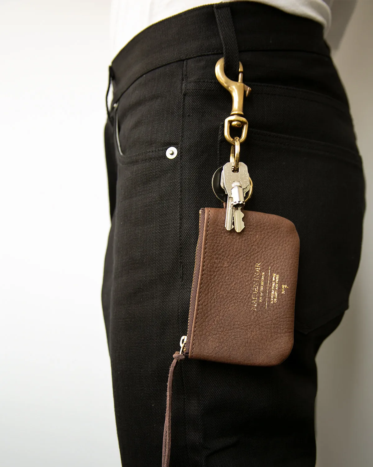 Leather Coin Purse - Dark Brown