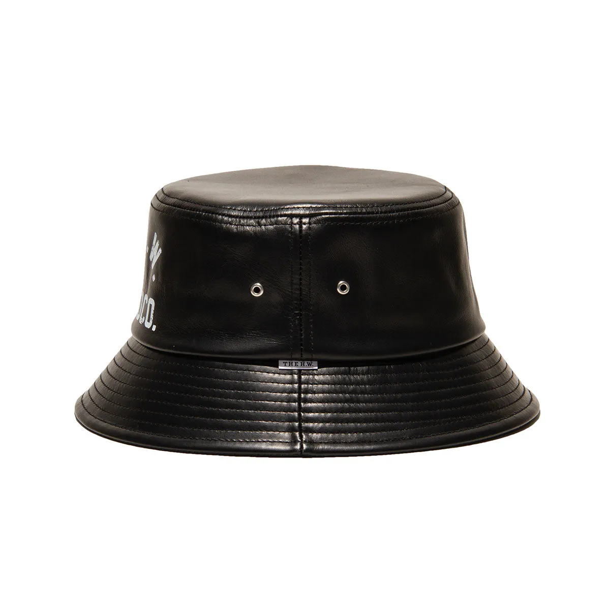 LEATHER HAT - Black