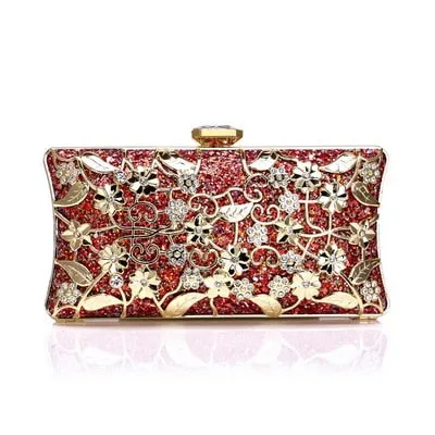 Luxury Women Evening Metal Clutch