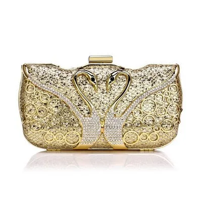 Luxury Women Evening Metal Clutch