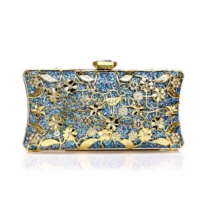 Luxury Women Evening Metal Clutch