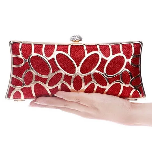 Luxury Women Evening Metal Clutch