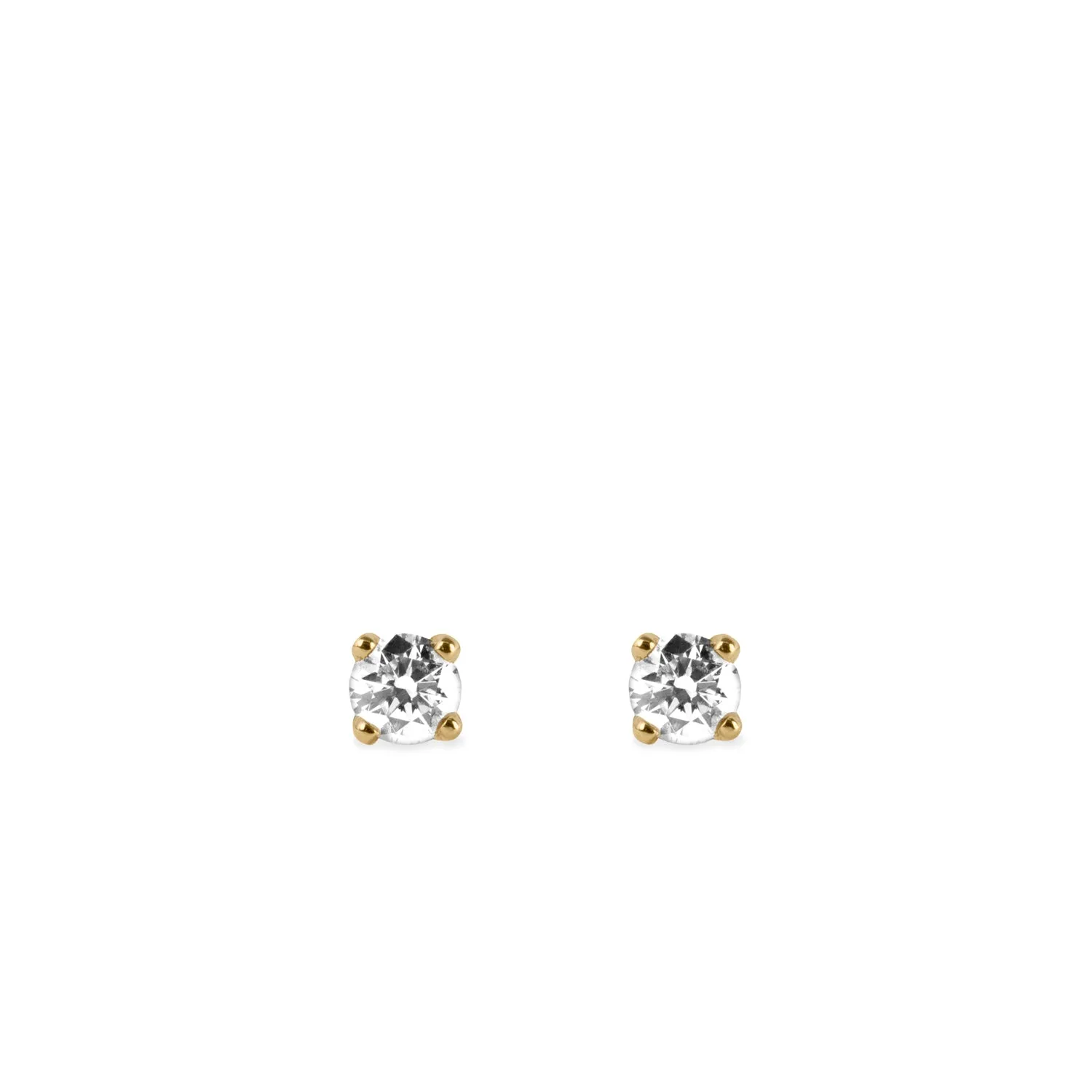 Martina Earring 2 mm White Diamond