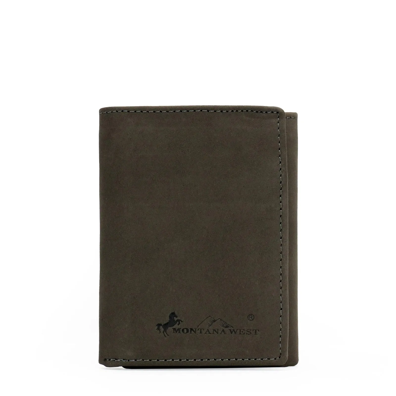 Montana West Genuine Leather Men's Tri-Fold Wallet