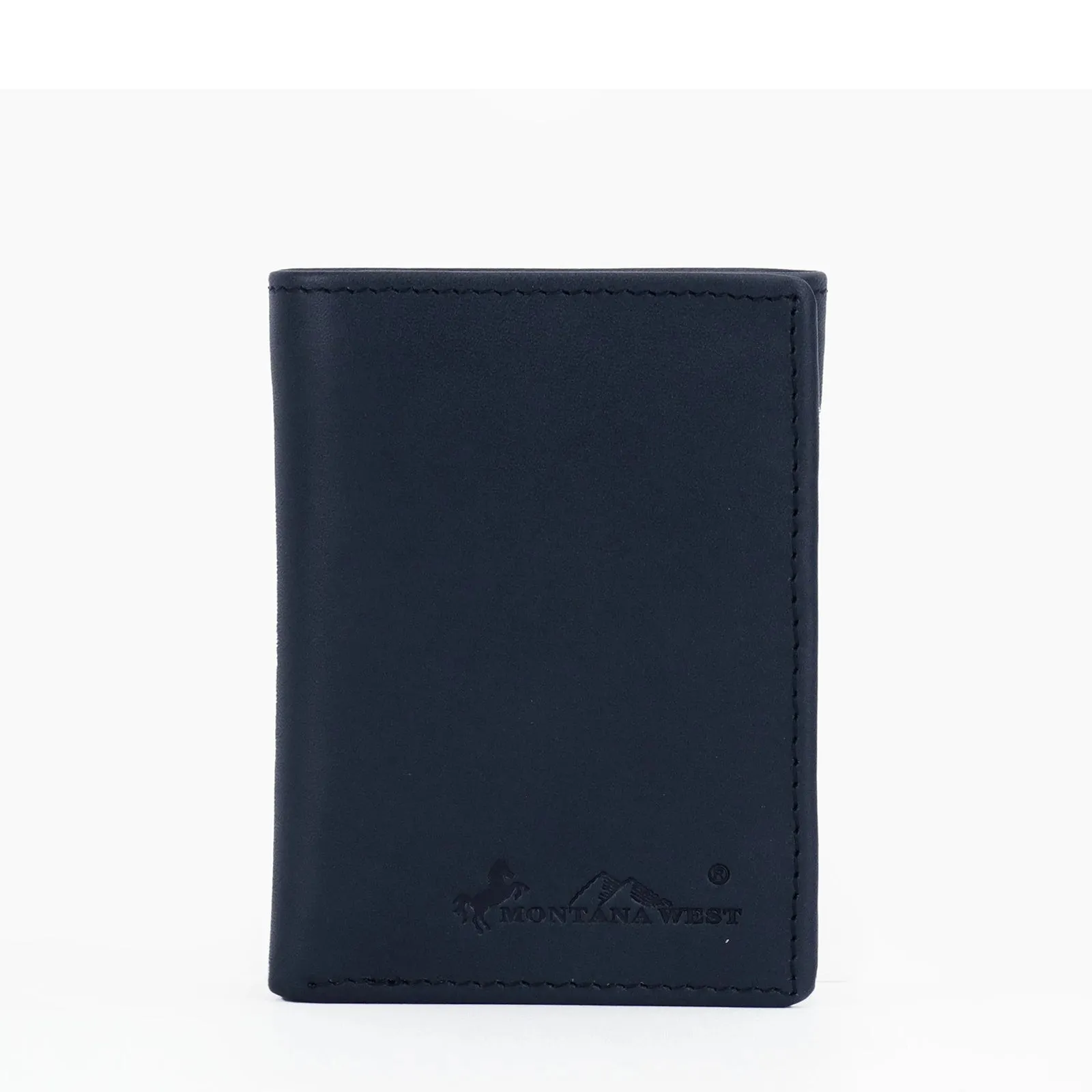 Montana West Genuine Leather Men's Tri-Fold Wallet