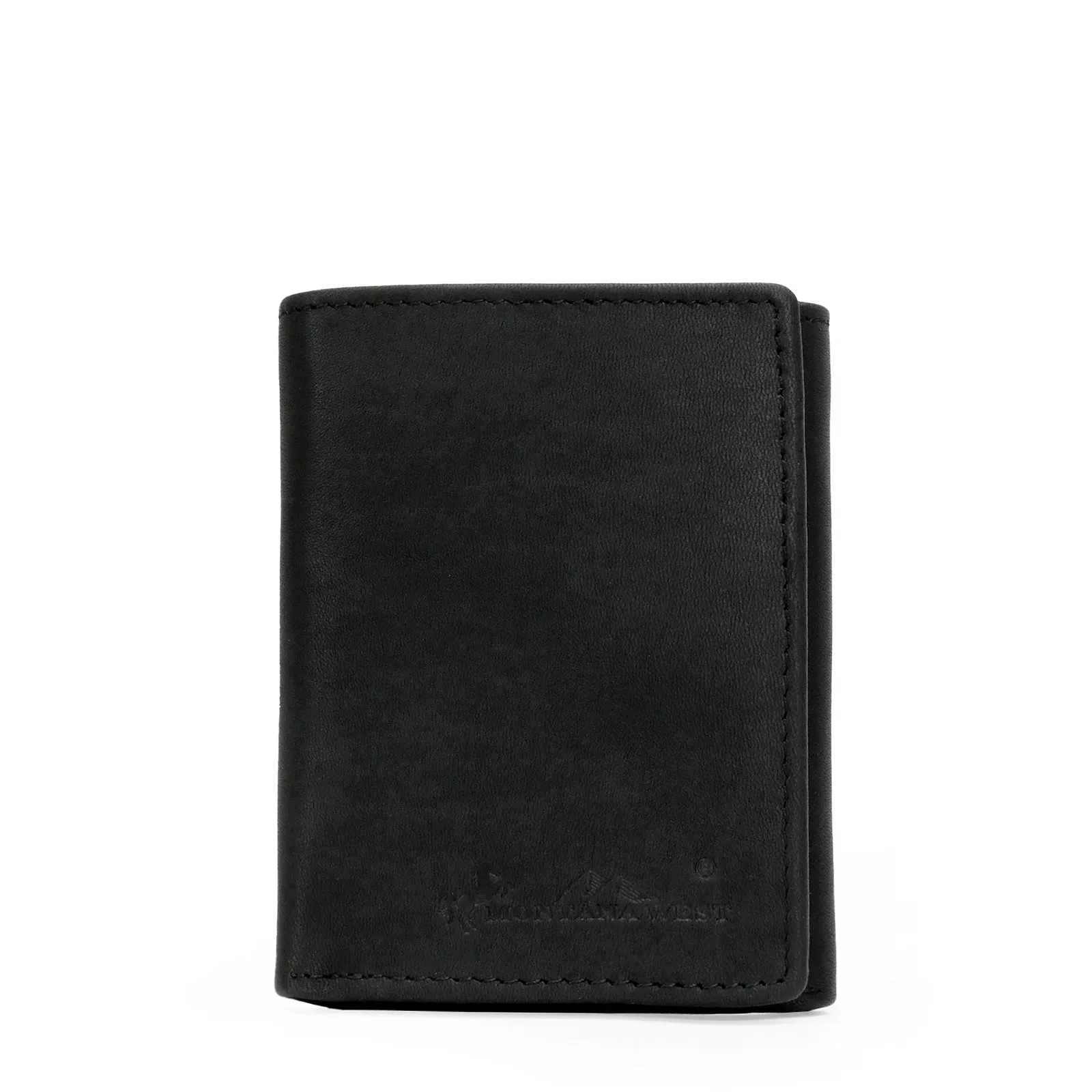 Montana West Genuine Leather Men's Tri-Fold Wallet