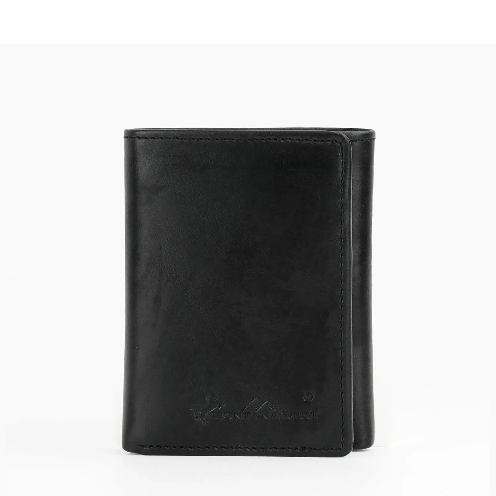 Montana West Genuine Leather Men's Tri-Fold Wallet