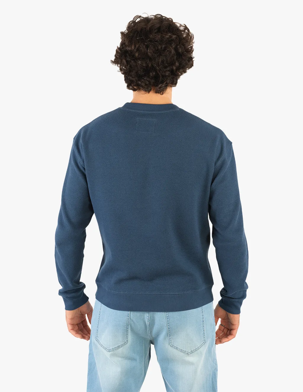 NAVY PIQUE CREW