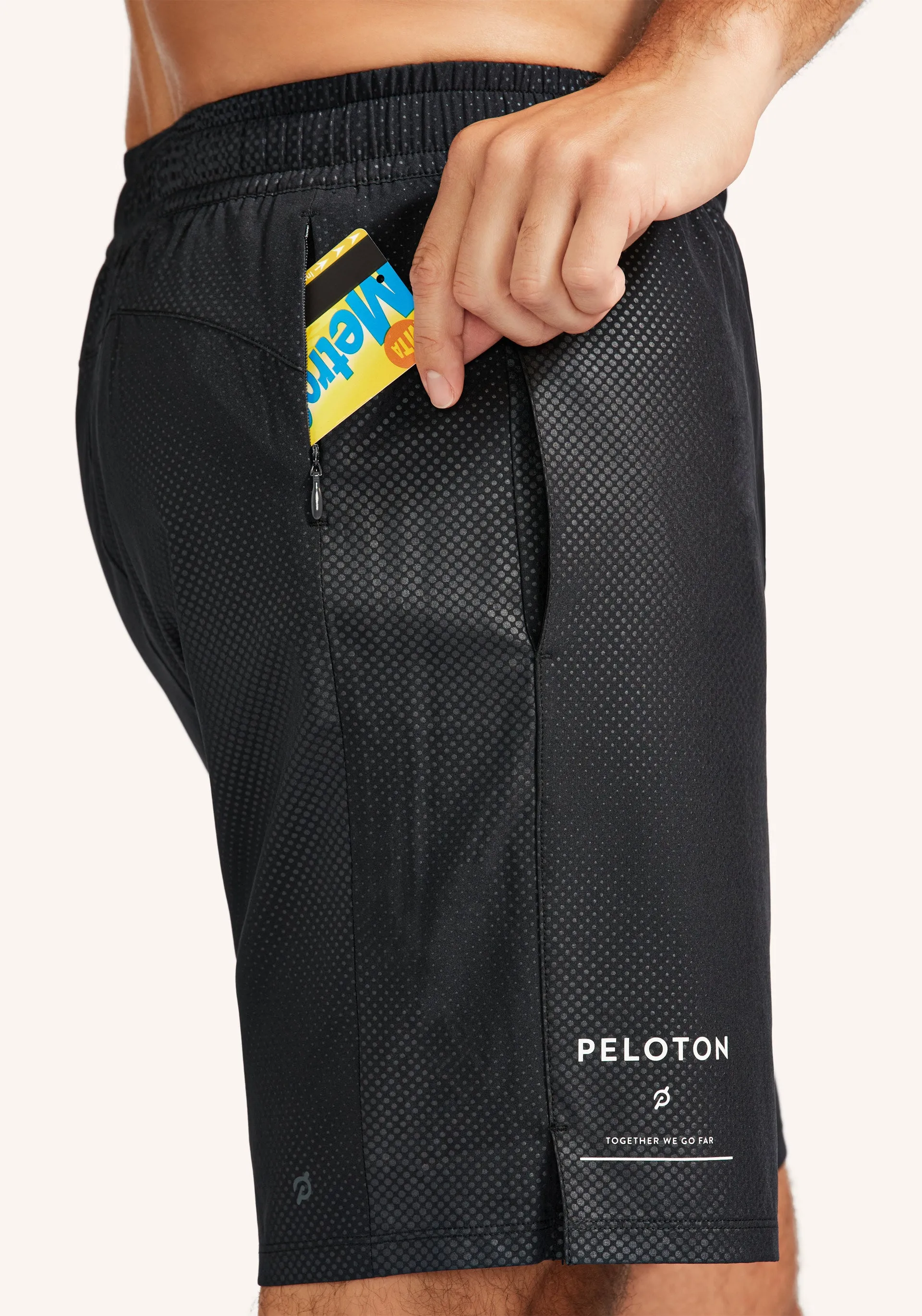 Output 8" Lined Embossed Turin Short
