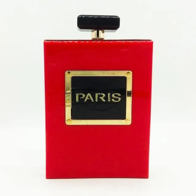 Paris-Women Clutches Purse Perfume Bottle