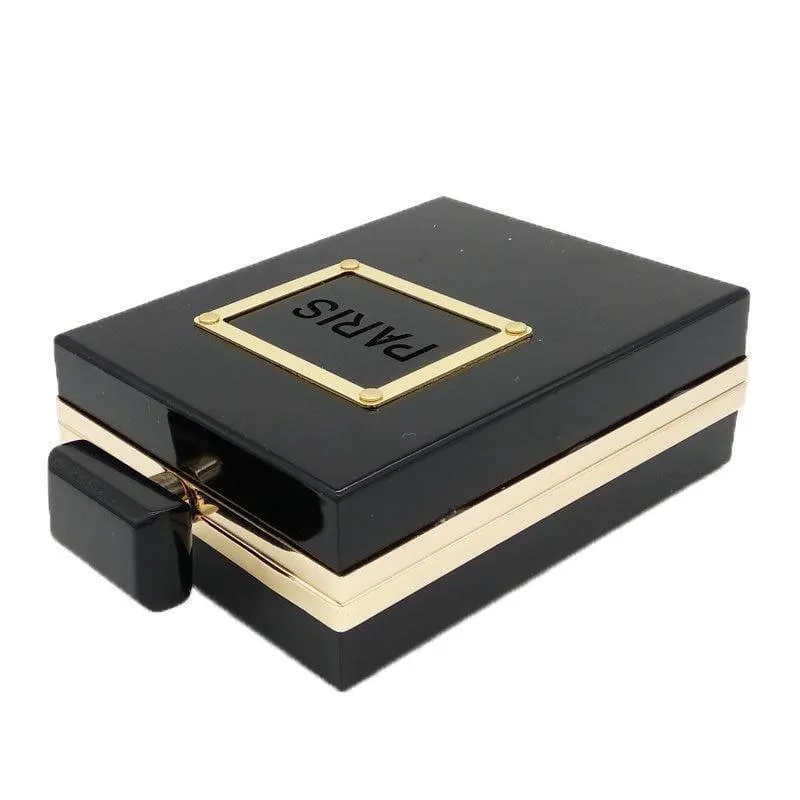 Paris-Women Clutches Purse Perfume Bottle