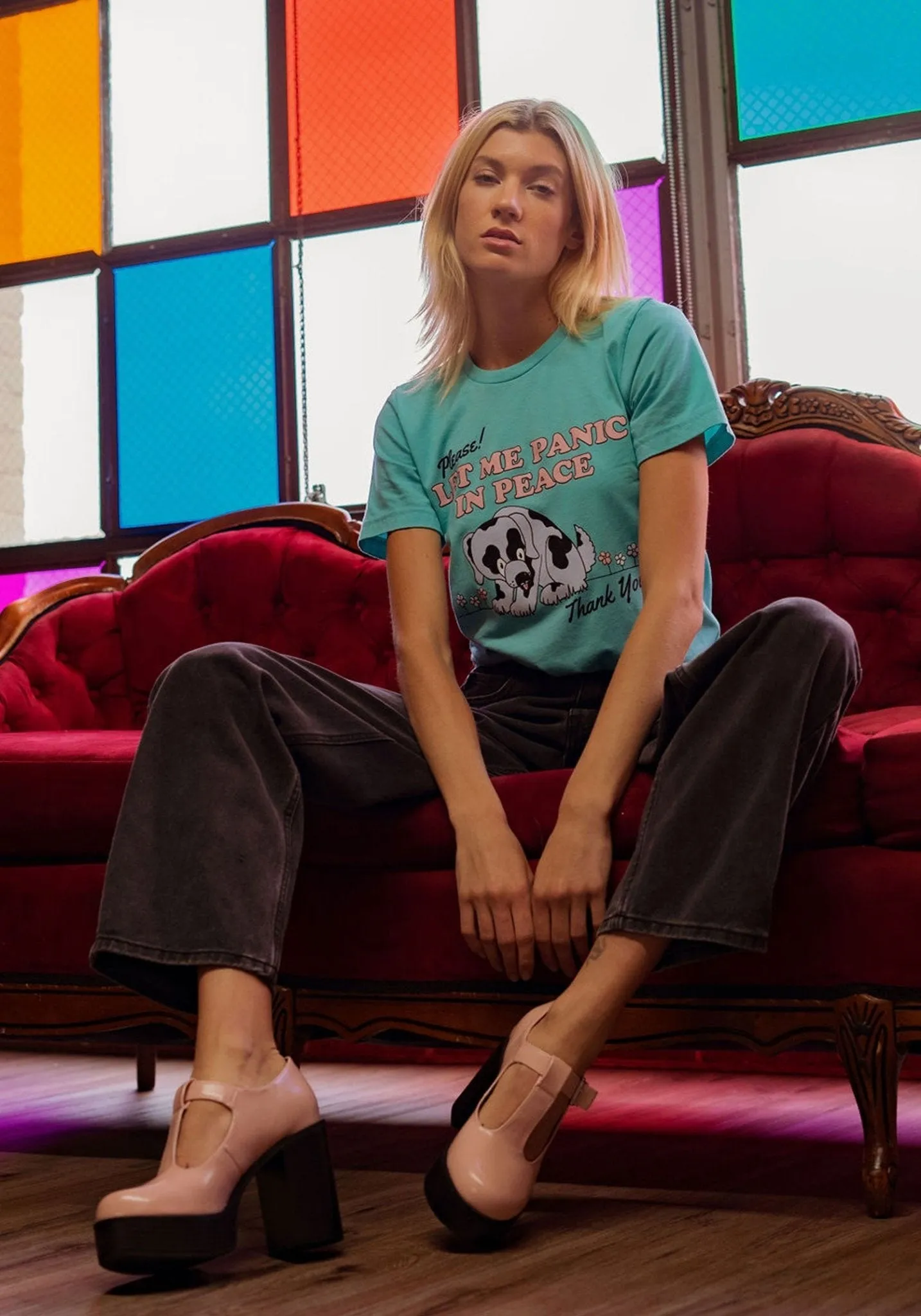 Please Let Me Panic Tee