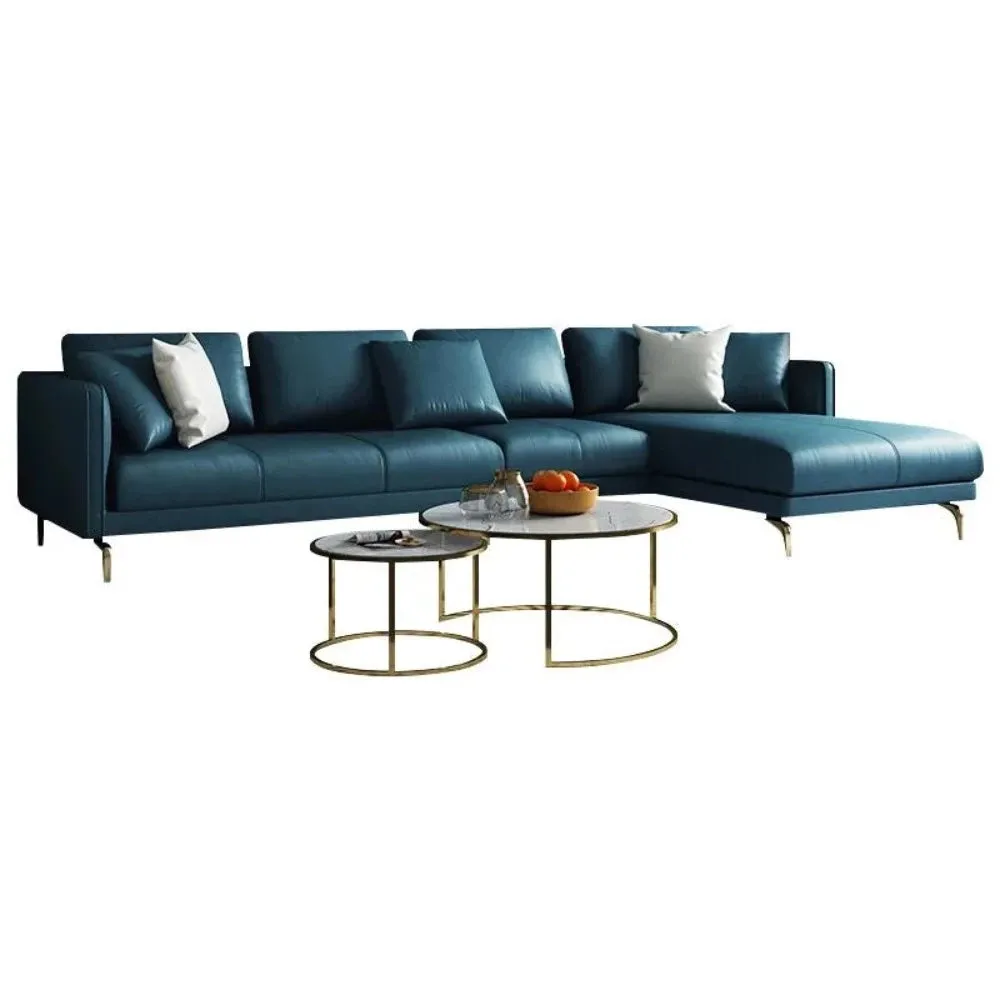 Pluto Luxury Modern Leatherette Sofa Set in Green