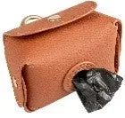 POO BAG DISPENSER LEATHERETTE 6.5x8.5x9cm