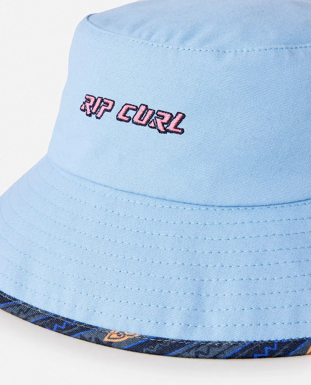 Rip Curl Kid's Combo Mid Brim Hat Blue Lagoon 1DEBHE-3038