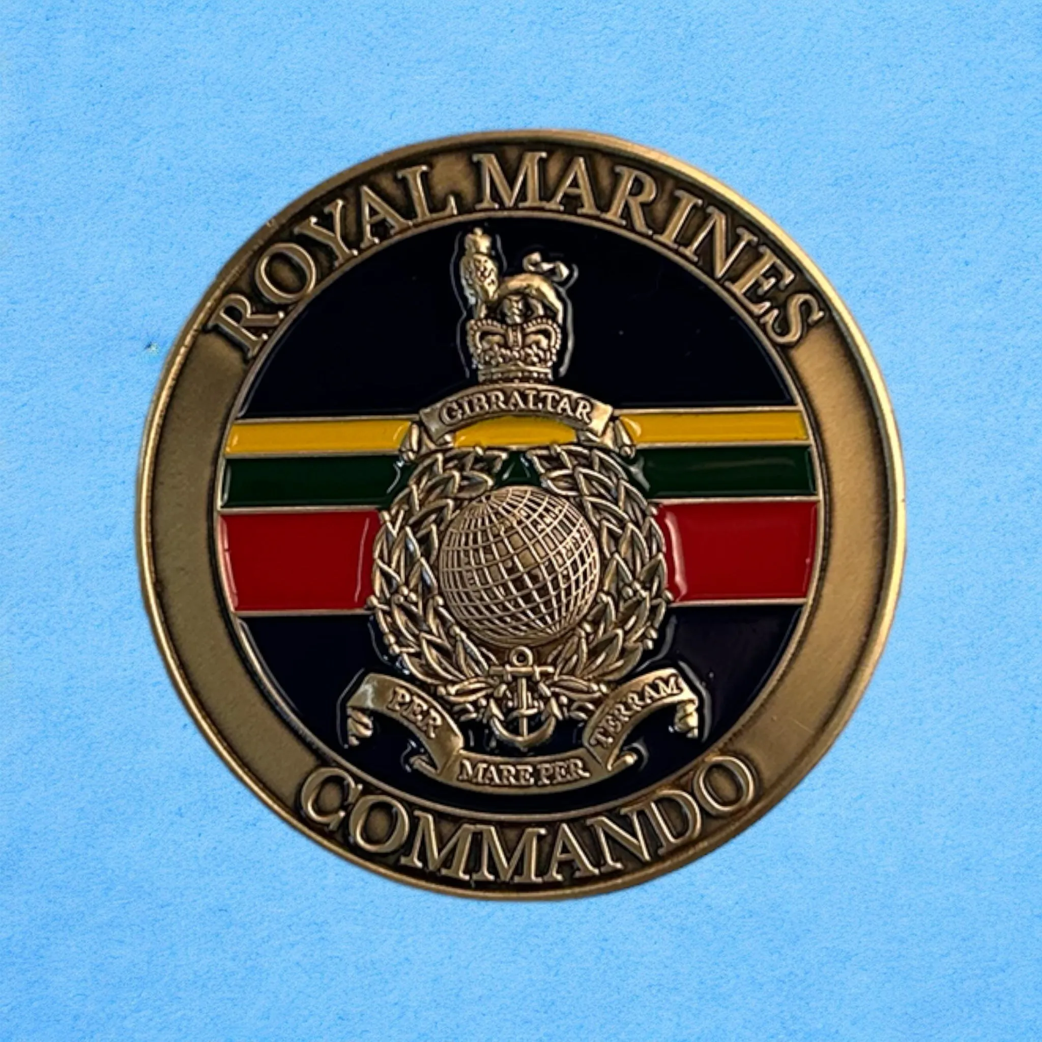 Royal Marines Enamelled Coin