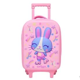 Smiggle Movin' Junior Trolley Bag With Hard Top - Pink
