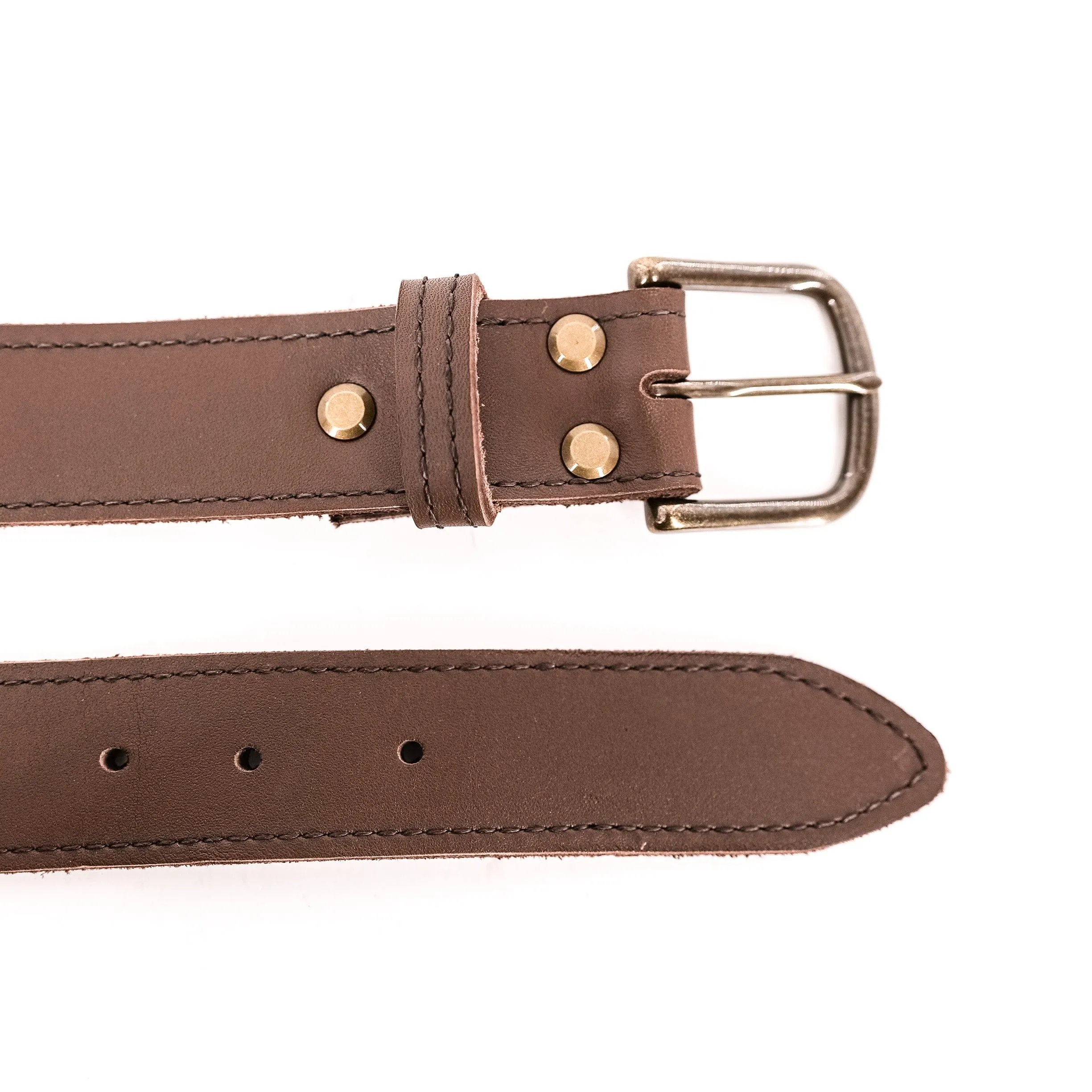 Smooth Mocha Leather Belt