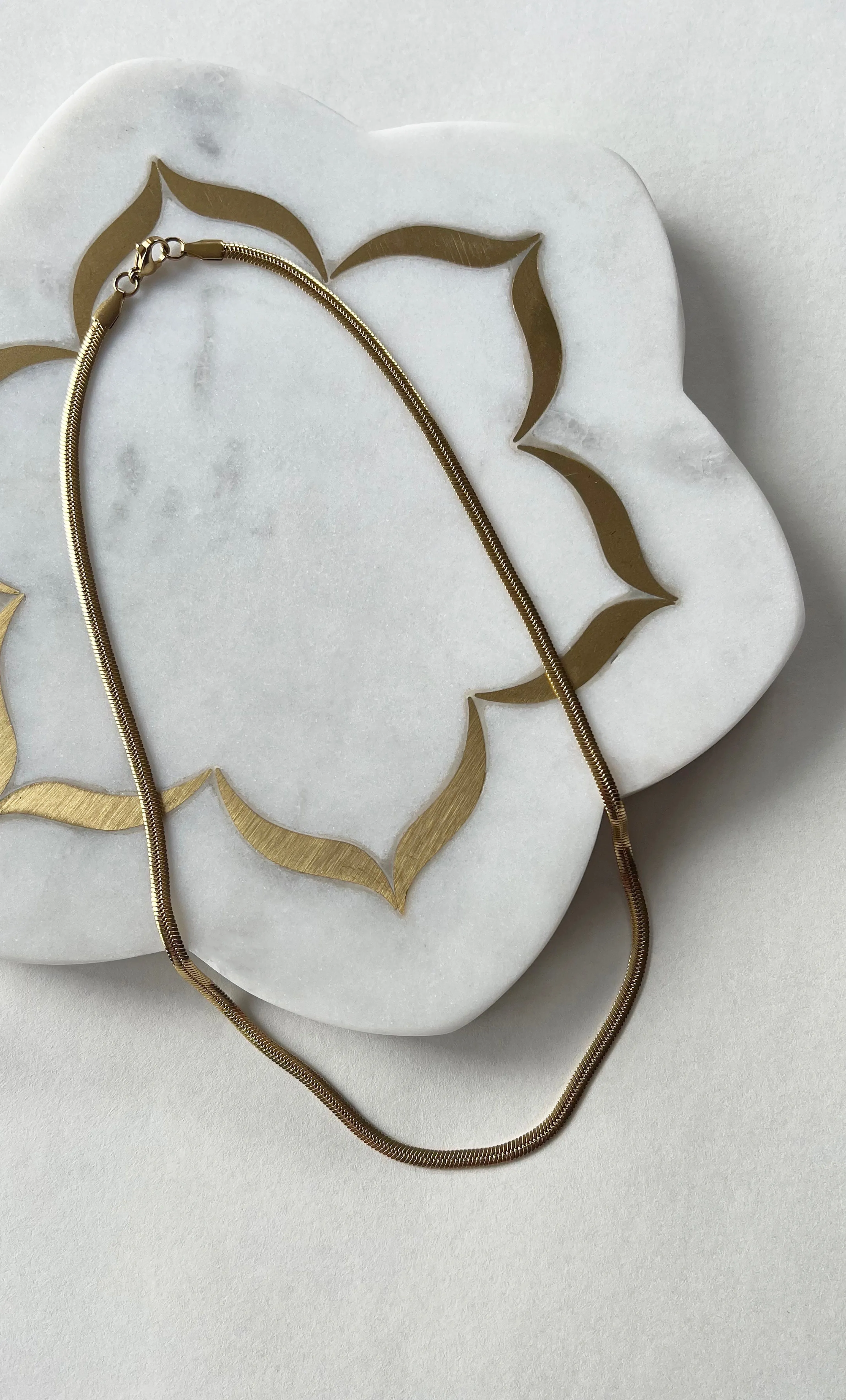 The Tunik Snake Necklace - Gold