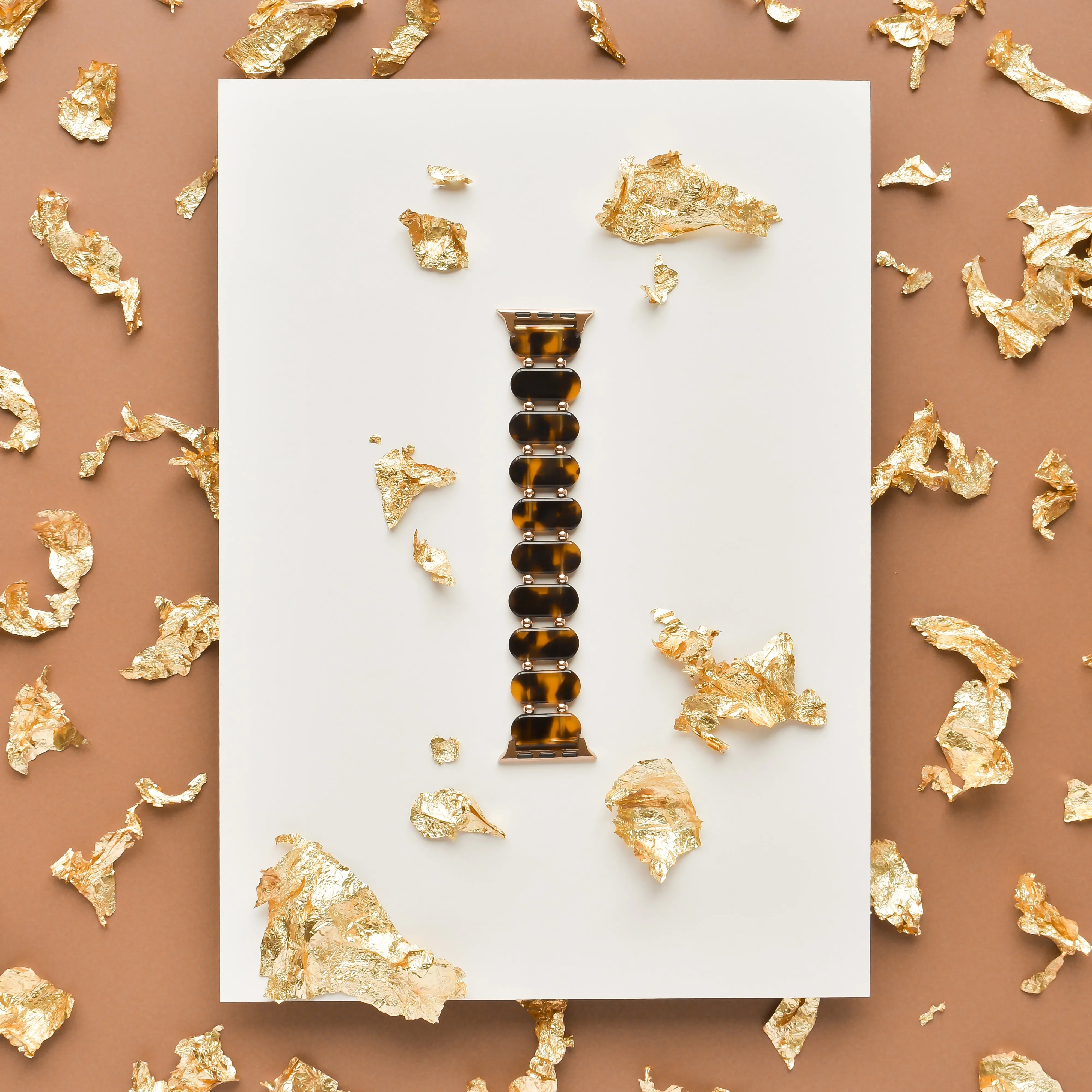 Tiger's Eye Beaded Apple Watch Strap