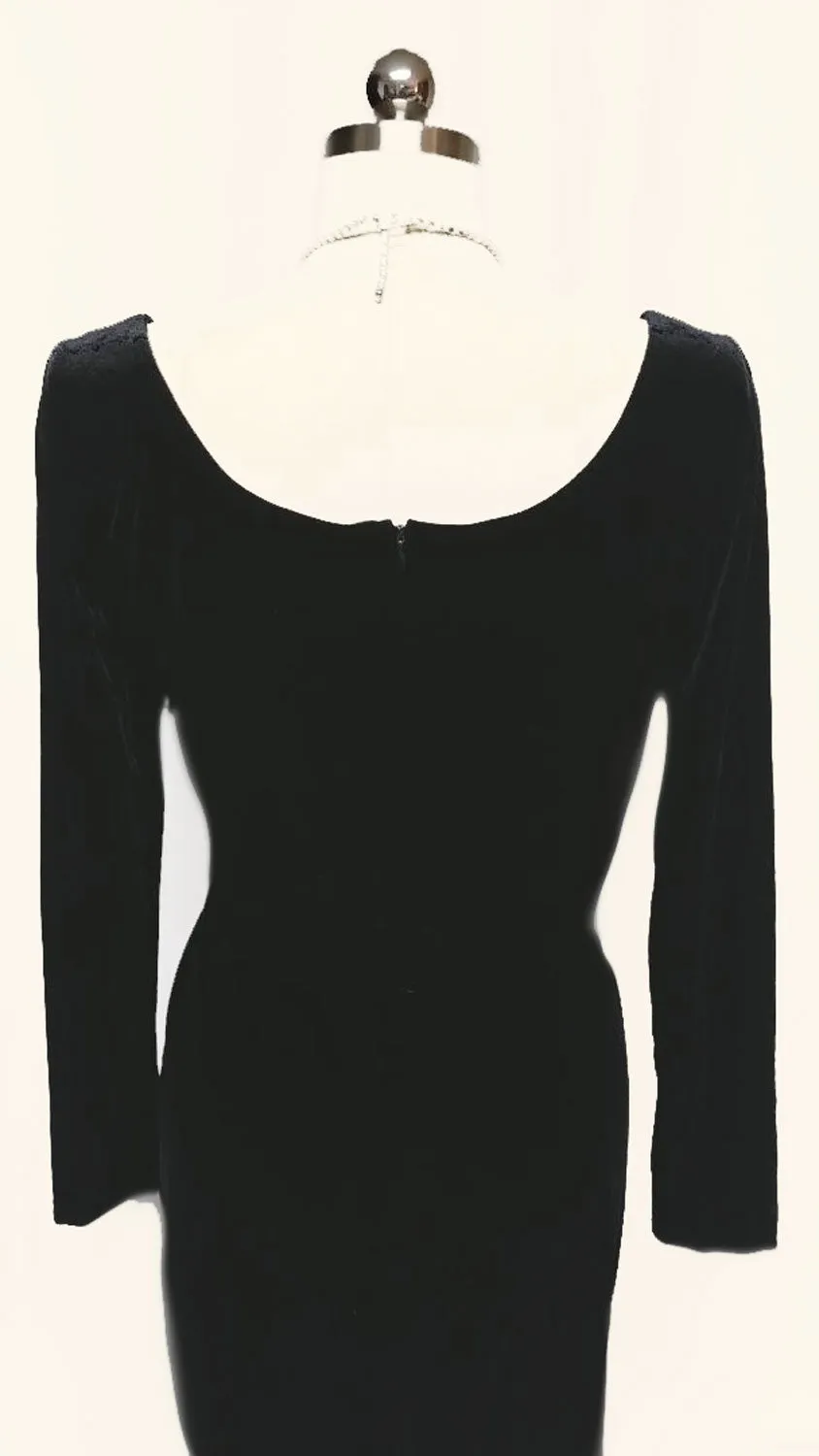VINTAGE '30s / '40s LOOK JEFFREY & DARA EVENINGS DESIGNED BY TOM BARRA WITH RHINESTONE PIN