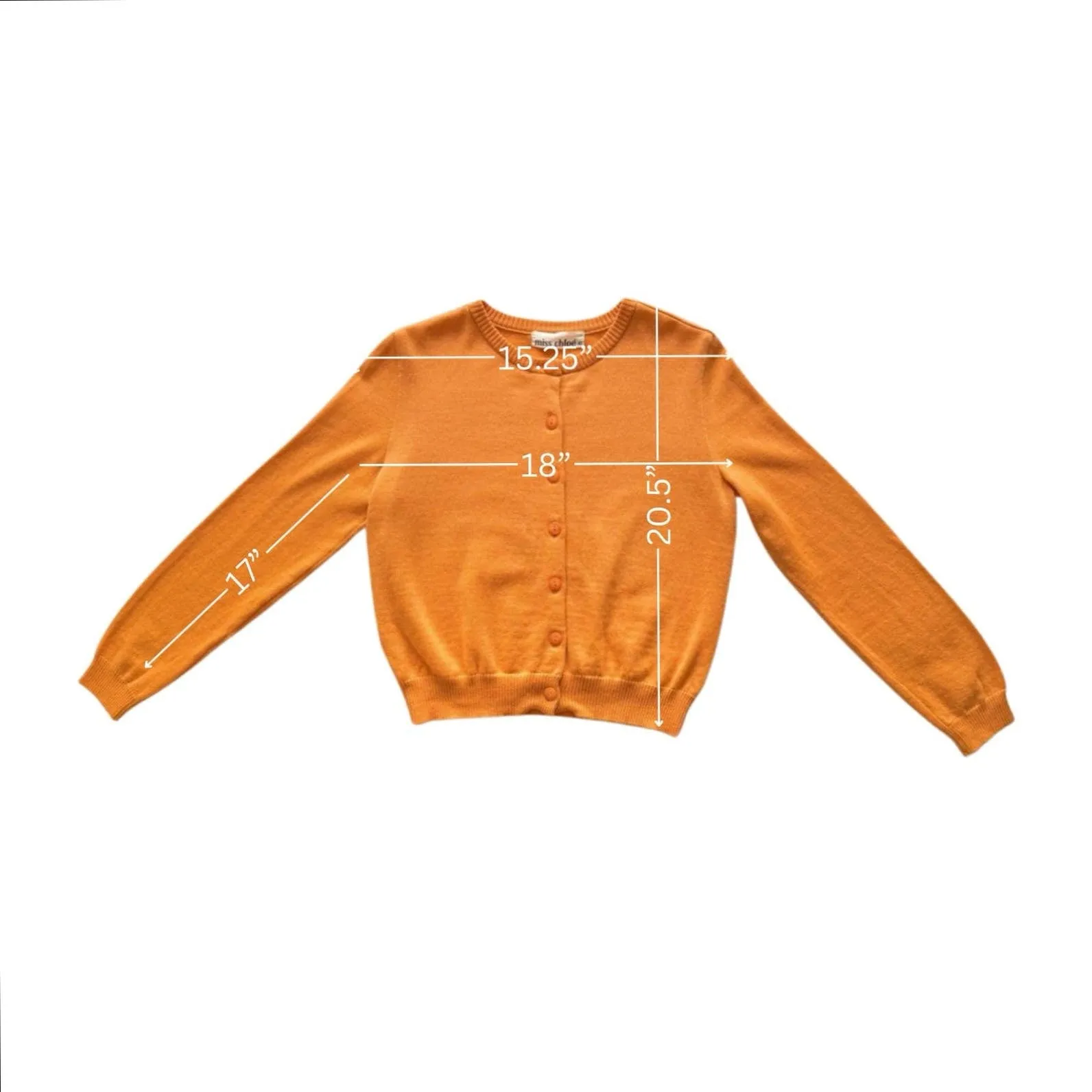 Vintage Miss Chloe Orange Sherbet Cardigan