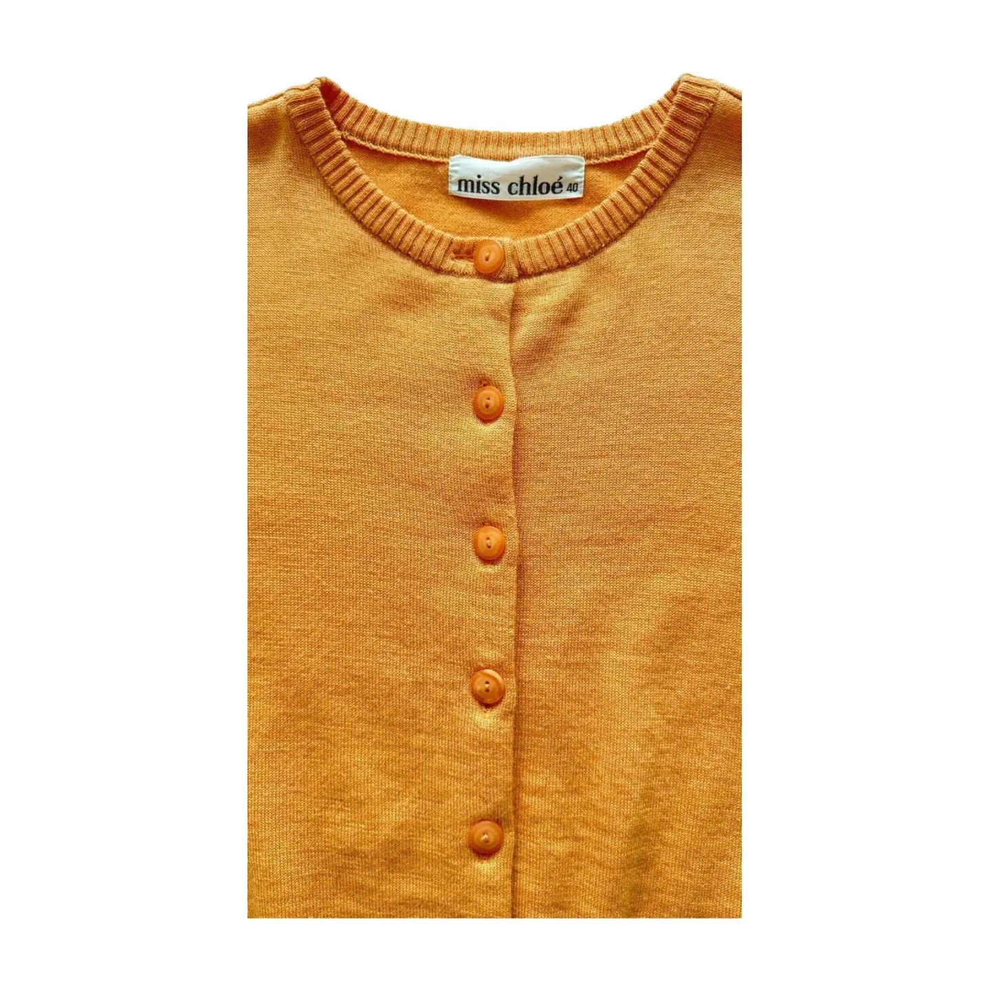 Vintage Miss Chloe Orange Sherbet Cardigan