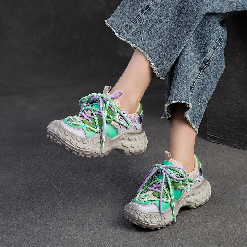 Women Fashion Breathable Color Matching Casual Shoes
