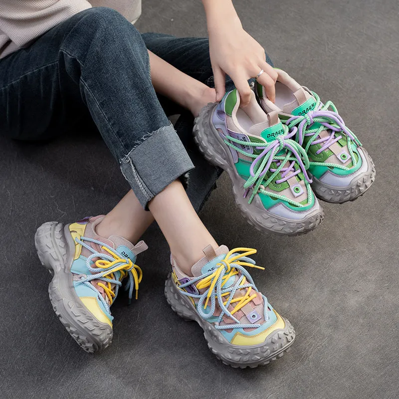 Women Fashion Breathable Color Matching Casual Shoes