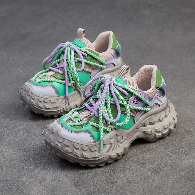 Women Fashion Breathable Color Matching Casual Shoes