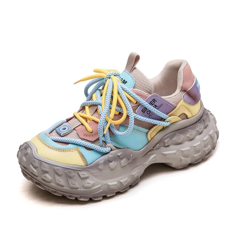 Women Fashion Breathable Color Matching Casual Shoes