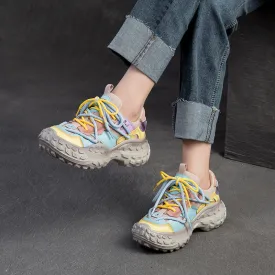 Women Fashion Breathable Color Matching Casual Shoes