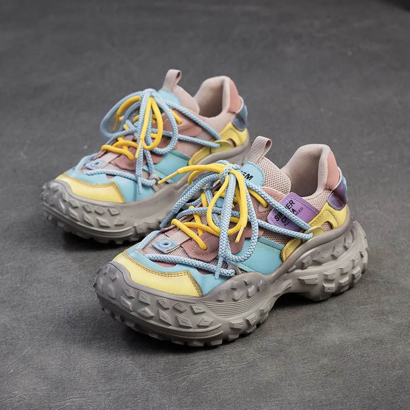Women Fashion Breathable Color Matching Casual Shoes